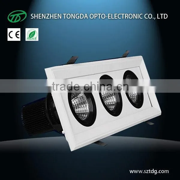 5w 7w 9w led ceiling light round shape with Hole /cutout size 70mm (TongDa)