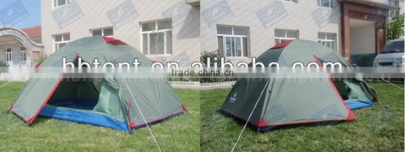 Fiberglass Pole Material and Double Layers camping tent