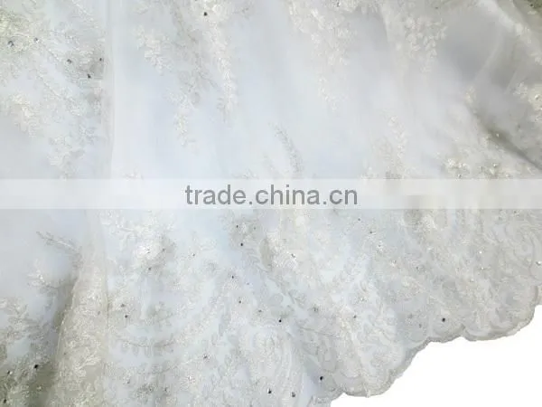 Net Embroidery Stones Laces/Hot Selling French Laces/Low Price French Net Laces