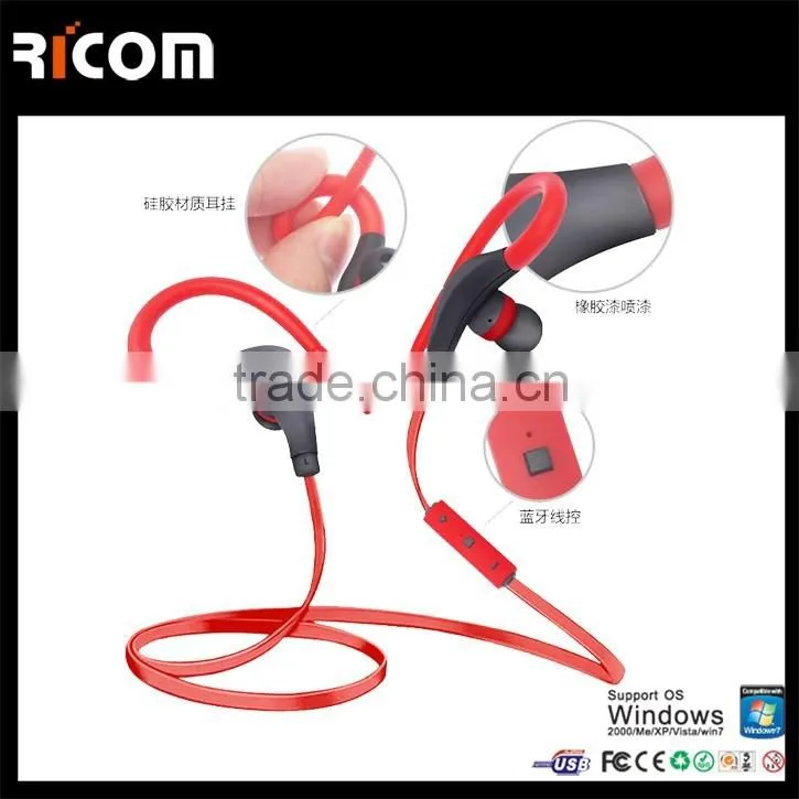 2016 Sport bluetooth earphone with mic,wireless stereo earphone Bluetooth with Factory Offer--BTH-210--Ricom
