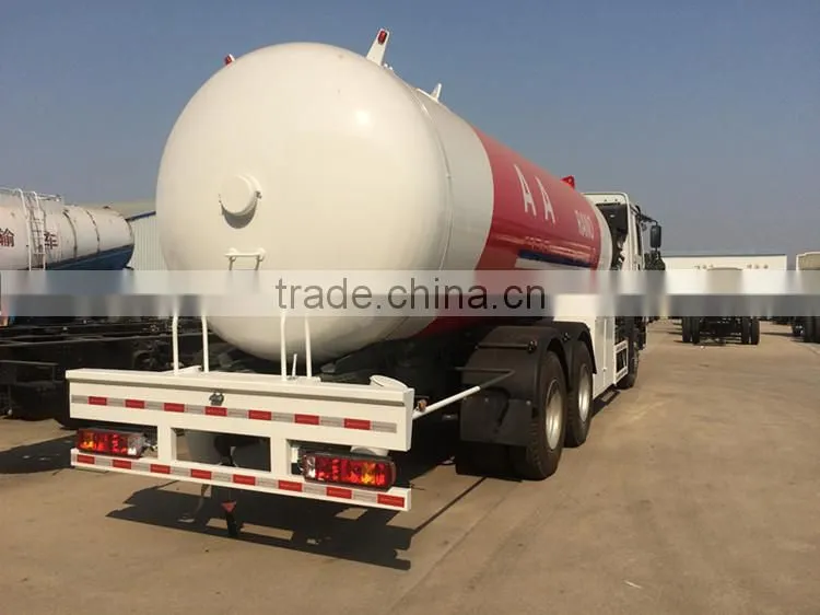 Quality 100% guaranteed Sinotruck Howo 24.8cbm 6x4 lpg autogas tank truck