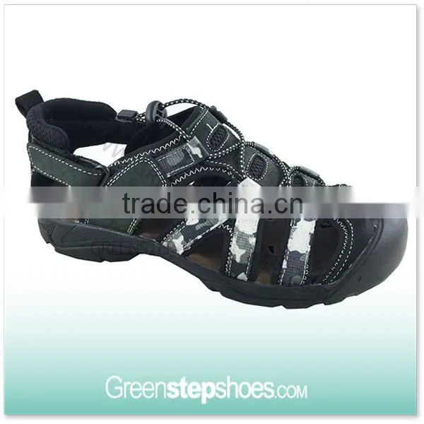 Black TPR Action Leather Sandals Kids Sandal Boys Children Footwear Sandals