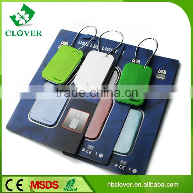 Flexible 6 LED with usb charger book reading bed lamps