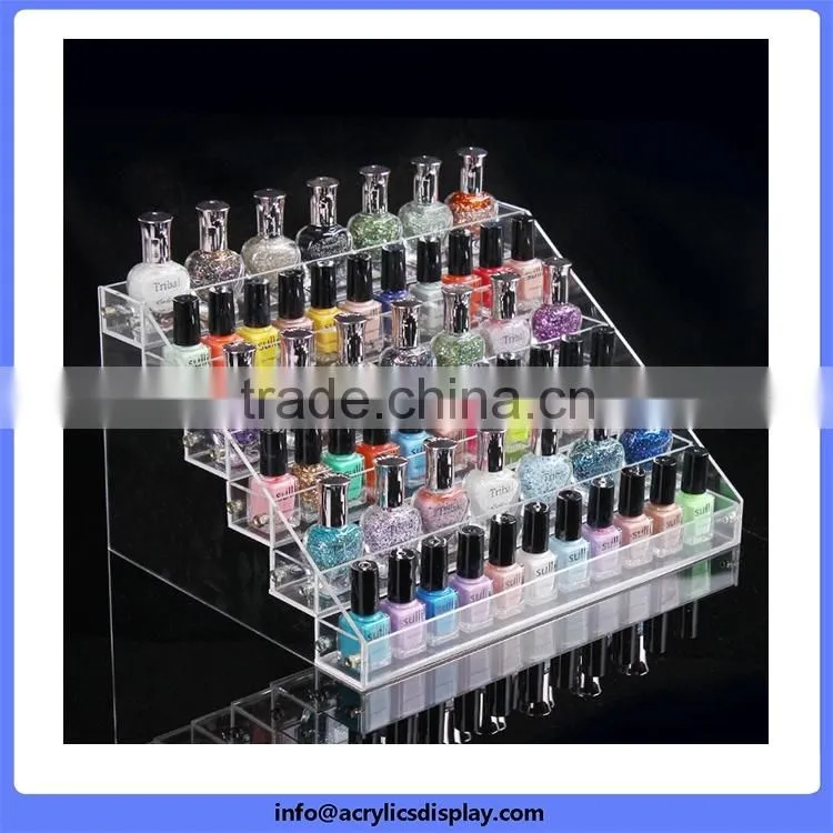 Cheap price custom hot sale promotion nice acrylic nail polish display shelf