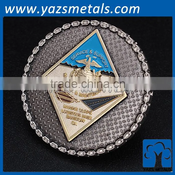 round custom metal coin making
