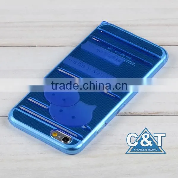 C&T New style popular slim transparent tpu mobile phone shell for iphone 6s