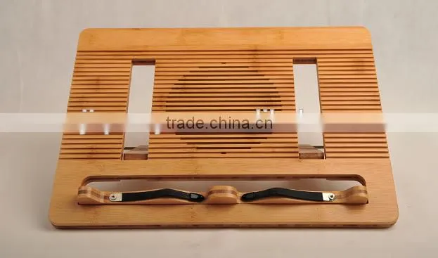 bamboo reading book stand portable type