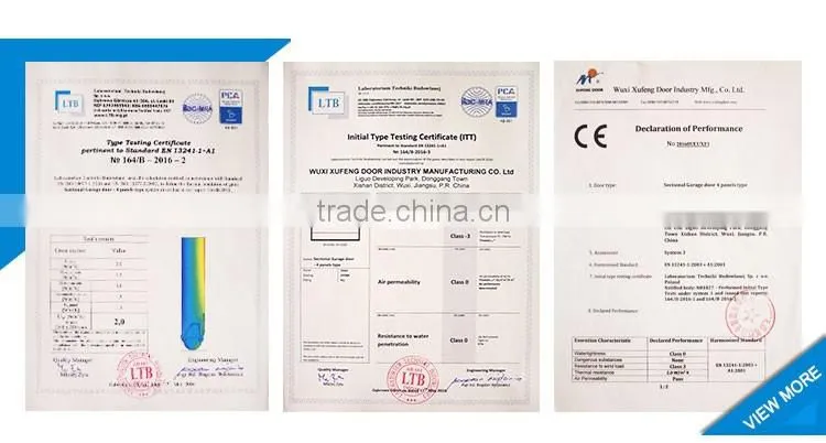 Factory Remote Control Overhead Industrial Solid Sectional Door Design