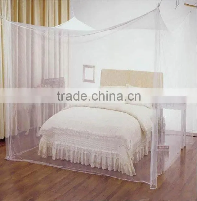 Rectangular treated mosquito netting