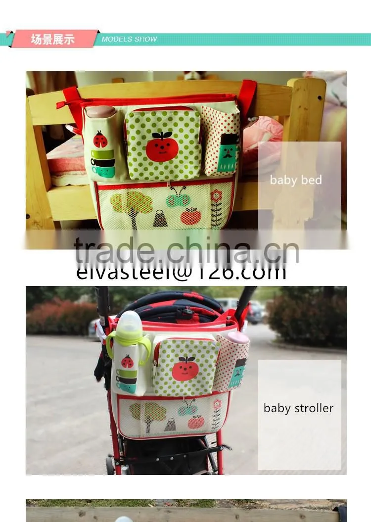 2016 Hot seller trendy Korea diaper baby mommy bag nappy bag
