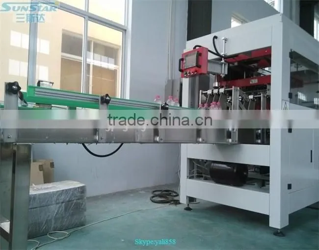 2016 New develop automatic cardboard box packaging machine for bottled drink beer or canned beer juice
