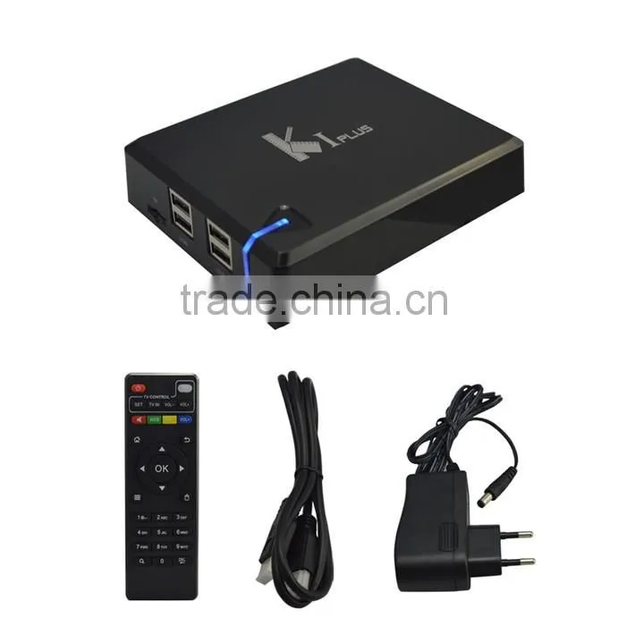 2016 K1 Plus Android 5.1 tv box amlogic s905 tv box 1G+8G android tv box k1 plus quad core kodi preloaded