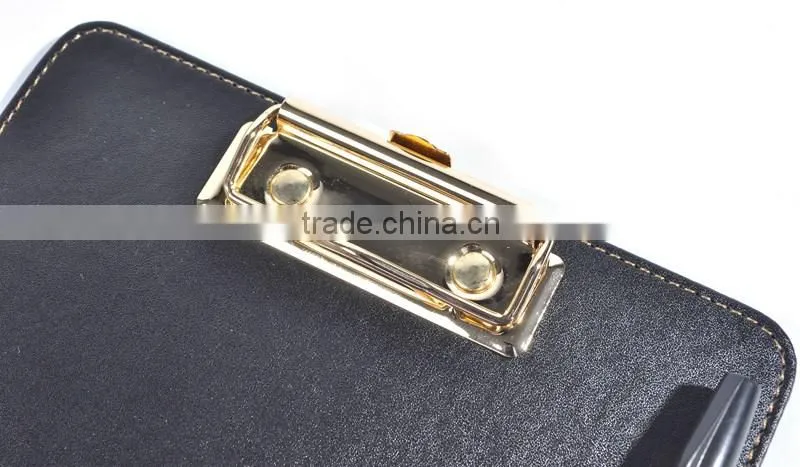 professional writing board /A5 leather clip board with metal clip