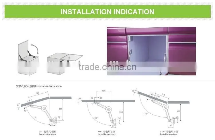Professional supplier freely stop cabinet stay restoration hardware furniture cabinet support