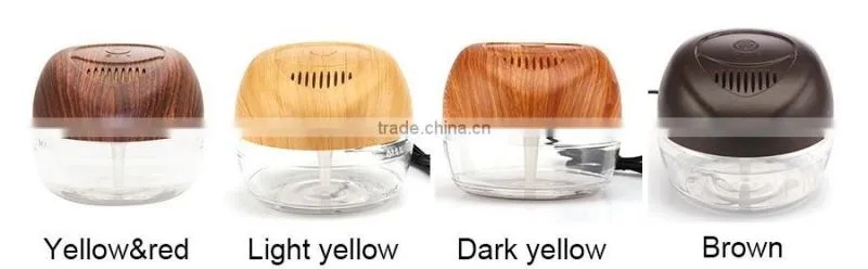 KS-03L colorful LED lights wood grain surface air purifier with negative