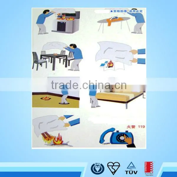 1.8m x 1.8m fire resistent blanket packing in hard box