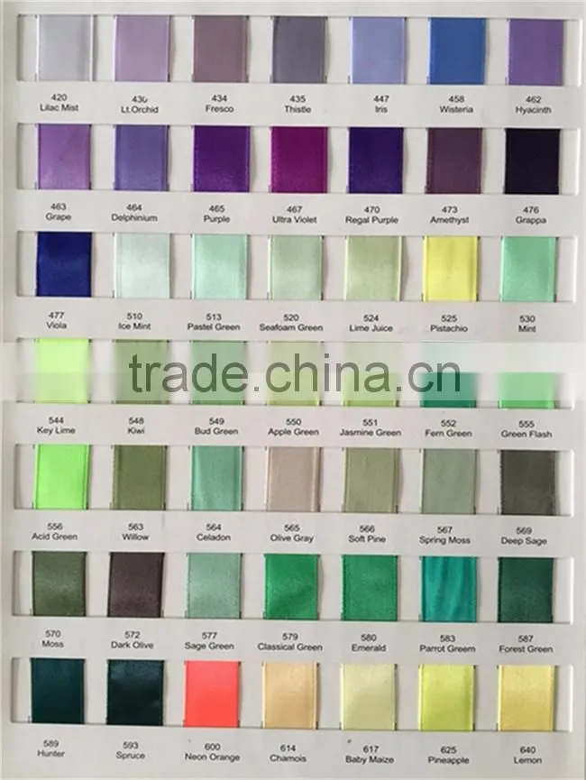 Hot Sale 100% Polyester Single Face Satin Ribbon,Wholesale Satin Ribbon
