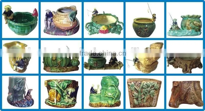 Chinese ceramic flower pot glazed flowerpot planter for garden ornamental decoration