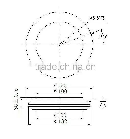 phase control thyristor KP3000(4300-5500V)