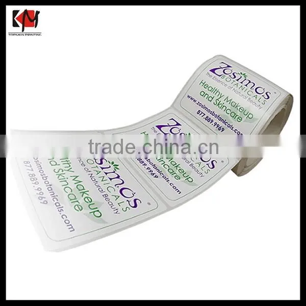 Waterproof Customized Plastic Water Bottle Label Food Label