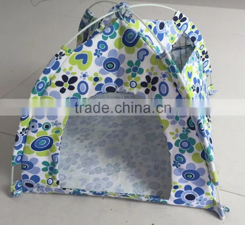 Small Pet Living House Cat Sleeping Tent Pop up Pet Tent
