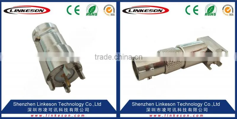 bnc female rf coaxial connector, pcb connector