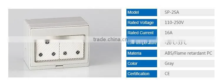 Waterproof In Line Switcher Waterproof Membrane Switch(SP-2SA)