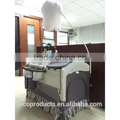 Wonderful baby playpen with canopy and mosquito net and toy bars