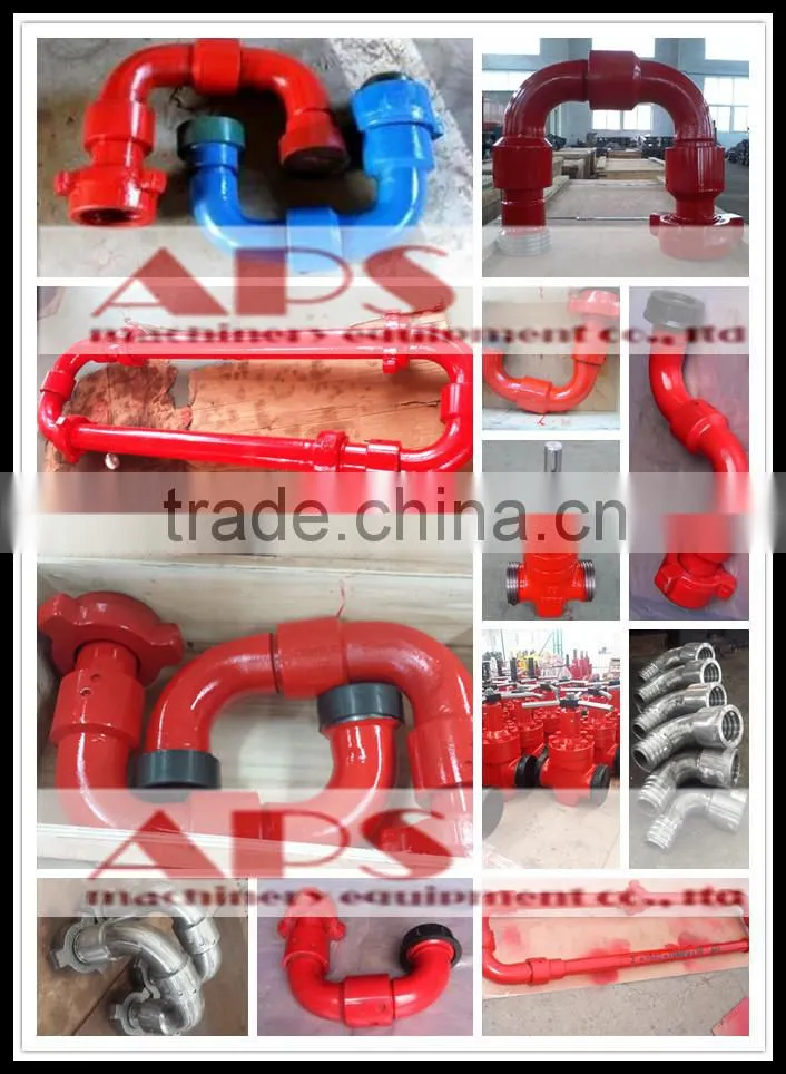 Oil and Gas High Pressure Swivel Joint/API oil drilling equipment Elbow and Union in manifold