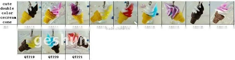 Fake dessert cake gift soft pvc keychain