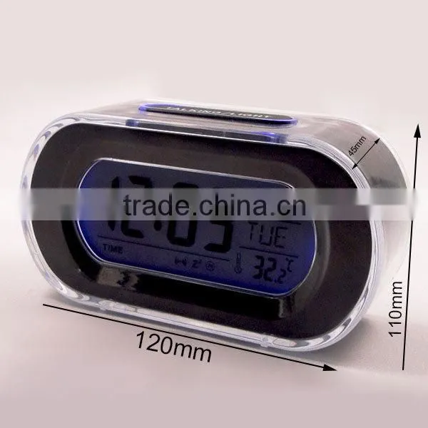 2016 hot sale time and logo sky projection LCD digital clock