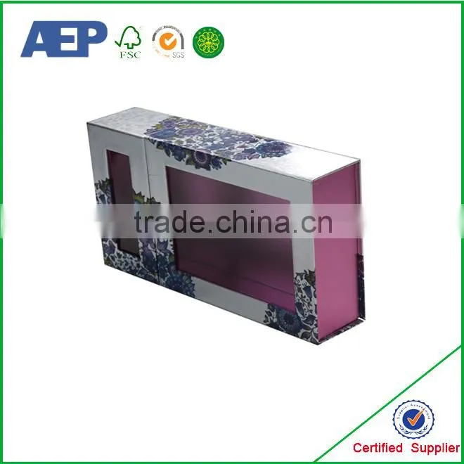 Costom logo printed creative paper packaging box without glue