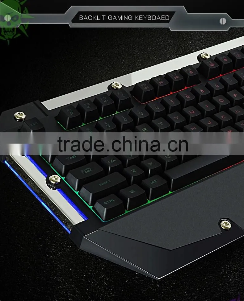 FL-ESPORTS USB Wired Rainbow Backlight Gaming Keyboard
