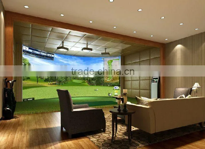 3D screen simulated golf