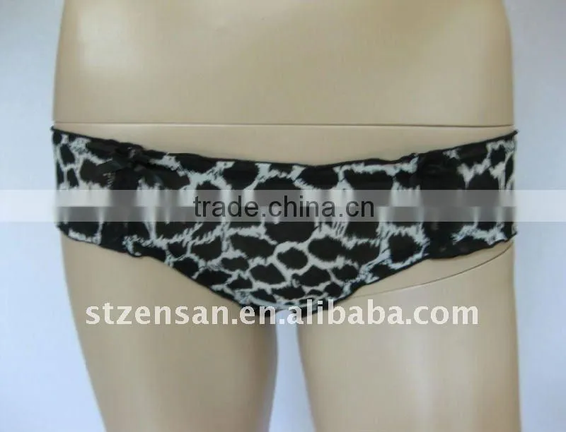 2015 women sexy animal print underwear