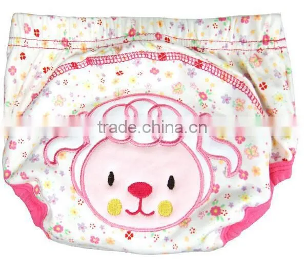 3 layer cartoon cat design baby cloth nappy, baby diaper, reusable baby nappy, cartoon embroidered training baby cloth nappy,