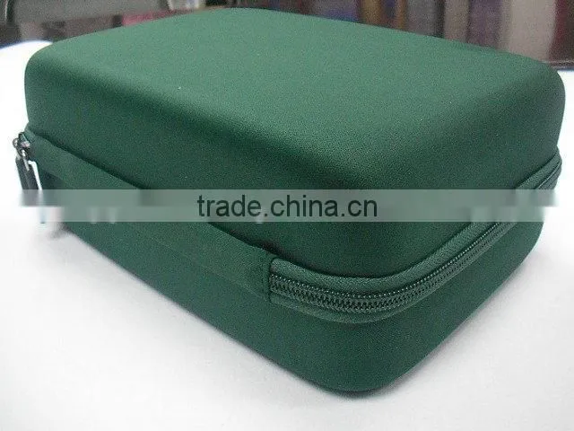 GC--Green color hard cover shell anti - shock eva bank power package carboard box