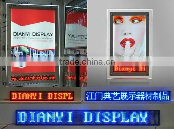 2016 innovative customize crystal acrylic led light box signs