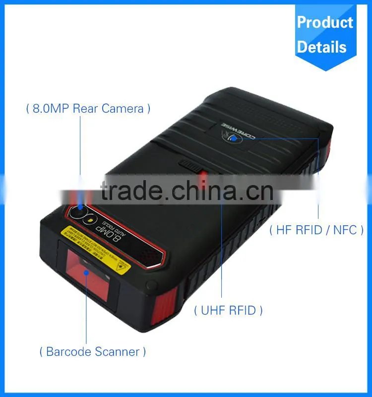 Android Handheld PDA Bar code Scanner with Display 4G LTE voice call function WIFI Bluetooth GPS