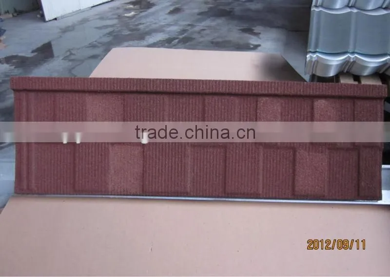 Beautiful Stone coated metal roof tile-light weight roofing materials for oversea market