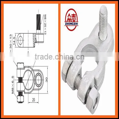3724230-M8-L30 Brass Coted truck/ bus/ car Battery Terminal types DIN cable terminal,wire terminal,electrical accessories