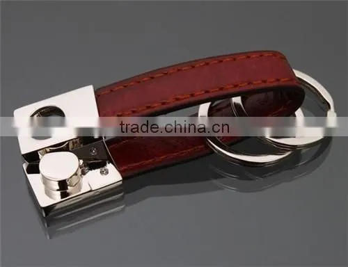 Fashion cheap leather keychain,new york keychain wholesale