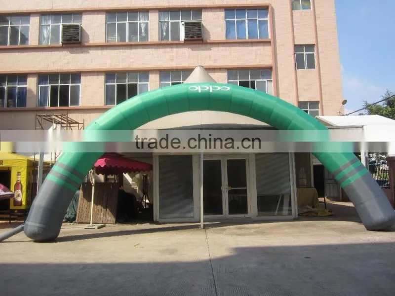 Factory price colorful rainbow inflatable arch
