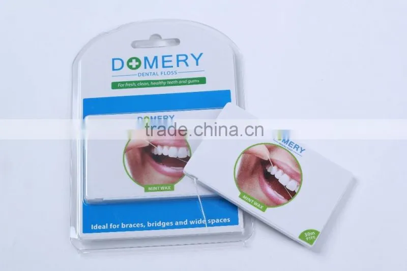 Promotion price credit card dental floss 30M with individual pack