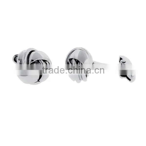 stainless steel men's knot design cuff links