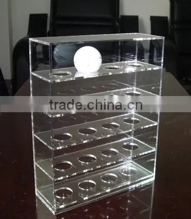 Acrylic Display Cases Acrylic Display Stand for Golf Balls Acrylic Golf Ball Display Case
