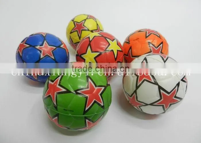 High quality children toy Soft anti stress ball,Star football PU foam Ball