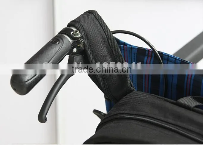 Topmedi Mesh Side Bag Power Electric Wheelchair Pannier Bag with Padded Loop Scooter Bag for Disabled