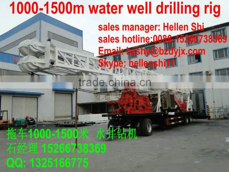 1000m water well drilling rig famous in Africa