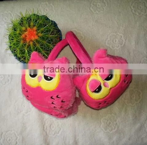 Owl Pattern Cony Lining Kids Earmuffs